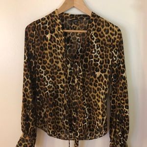 Express leopard shirt